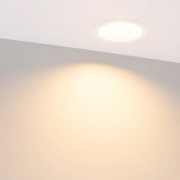 Светильник MS-DROP-BUILT-R105-14W Warm3000 (WH, 85 deg, 230V) (Arlight, IP54 Металл, 5 лет)