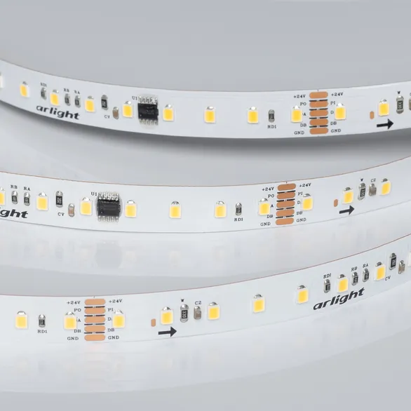 Светодиодная лента DMX-A96-12mm 24V Warm3000-PX12 (14 W/m, IP20, 5m) (Arlight, -)