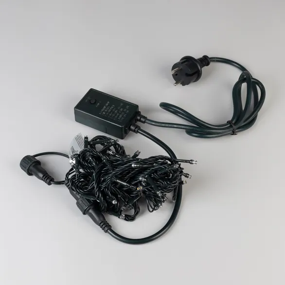 Светодиодная гирлянда ARD-STRING-HOME-5000-GREEN-50LED-LIVE RGB (230V, 3.5W) (Ardecoled, IP20)