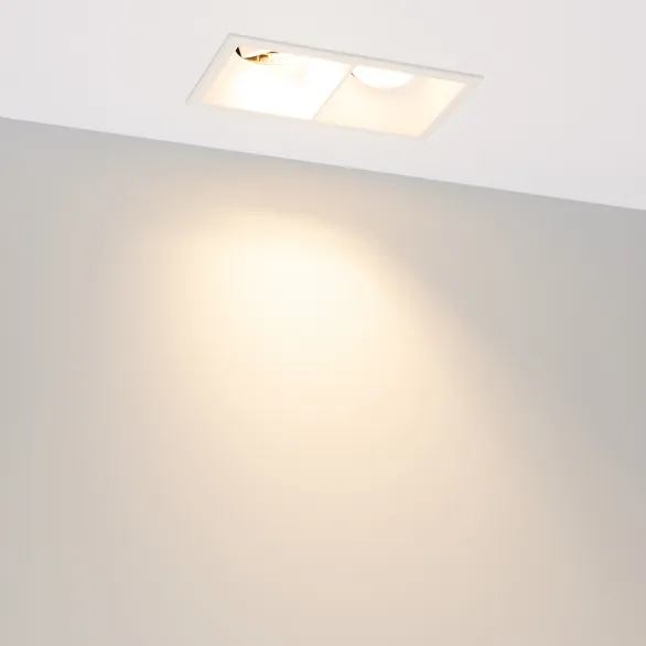 Светильник MS-FLOW-BUILT-S157x85-2x6W Warm3000 (WH, 55 deg, 230V) (Arlight, IP20 Металл, 5 лет)