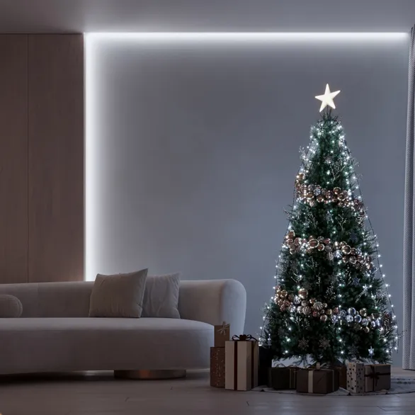 Светодиодная гирлянда Лучи Смарт ARD-GALA-CLASSIC-1500-BLACK-150LED White (230V, 4.7W, Tuya Wi-Fi) (Ardecoled, IP65)