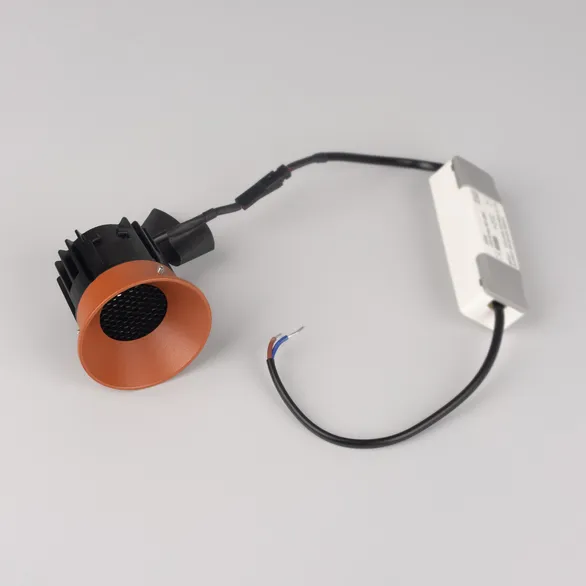 Светильник безрамочный DL-INTRAL-R63-8W Warm3000 (Терракота RAL8004, 50 deg, 230V) (Arlight, IP20 Металл, 5 лет)