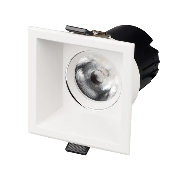 Светильник MS-FLOW-BUILT-S85x85-12W Day4000 (WH, 55 deg, 230V) (Arlight, IP20 Металл, 5 лет)