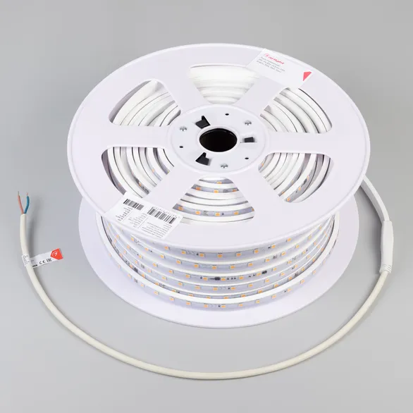 Светодиодная лента герметичная ARL-PV-B54-15.5mm 230V Warm3000 (8 W/m, IP65, 5060, 10m) (Arlight, -)