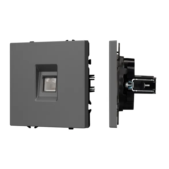 Механизм компьютерной розетки SCT-NOBE-MPC1-SFPL-GR (RJ-45, CAT6) (Arlight, -)