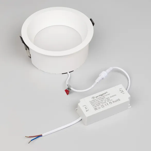 Светильник MS-DROP-BUILT-R158-30W Day4000 (WH, 90 deg, 230V) (Arlight, IP54 Металл, 5 лет)