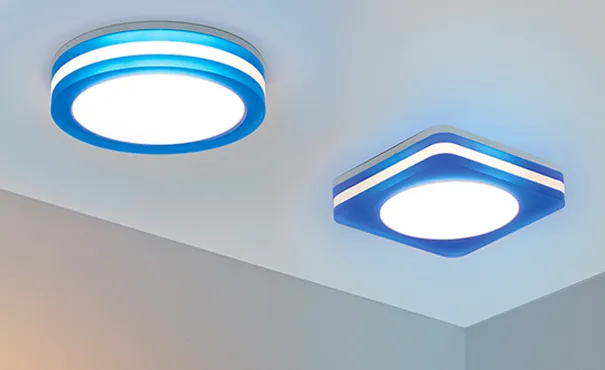 Уникальные светодиодные светильники Arlight SOL с синим контуром