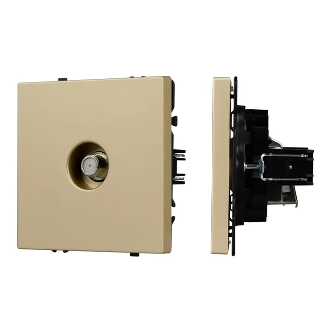 Механизм спутниковой розетки SCT-NOBE-MST1-SFPL-GD (SAT) (Arlight, Золотой песок)