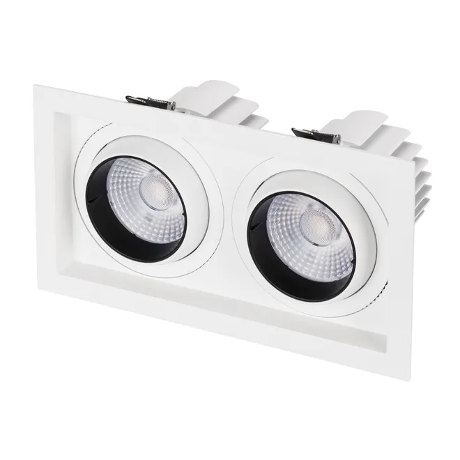 Светильник MS-VORTEX-BUILT-S250x140-2x30W Day4000 (WH-WH, 50 deg, 230V) (Arlight, IP20 Металл, 5 лет)