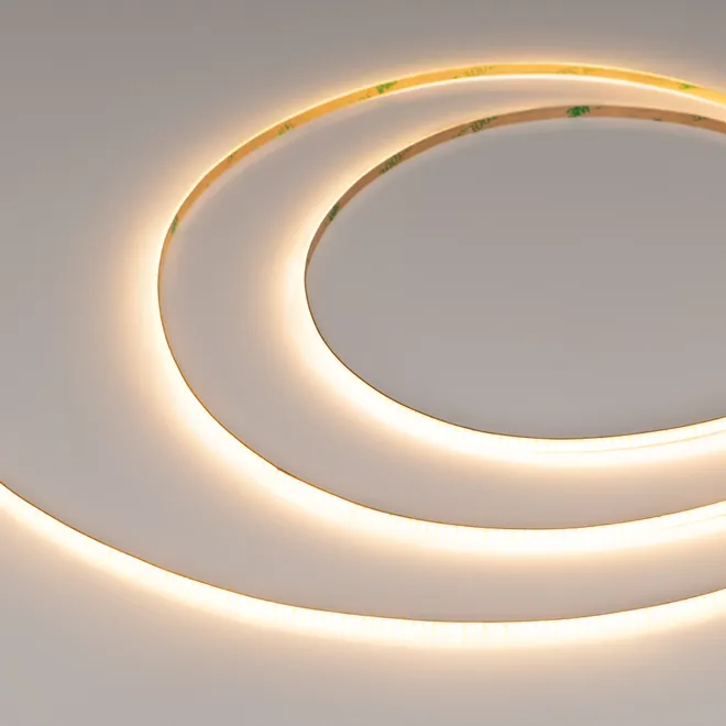 Светодиодная лента COB-X420-4mm 24V Warm2700 (10 W/m, IP20, CSP, 5m) (Arlight, узкая)