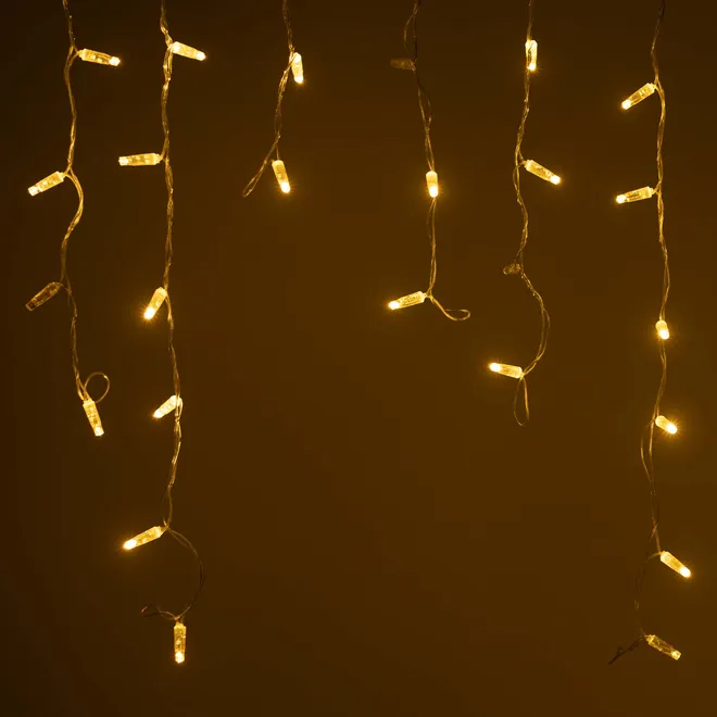 Светодиодная гирлянда ARD-EDGE-CLASSIC-2400x600-CLEAR-88LED-MILK-FLASH Warm/Warm (230V, 6W) (Ardecoled, IP65)