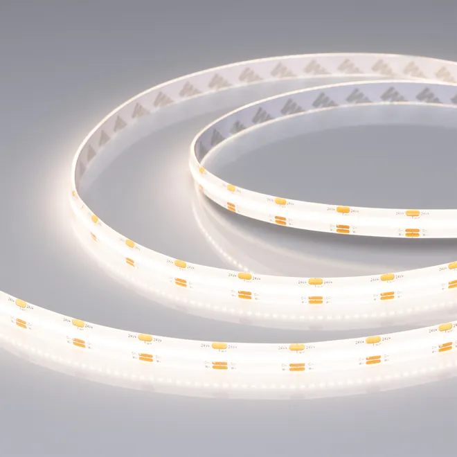 Светодиодная лента герметичная CSP-SE-X640-10mm 24V White-MIX (23 W/m, IP65, 5m) (Arlight, Изменяемая ЦТ)