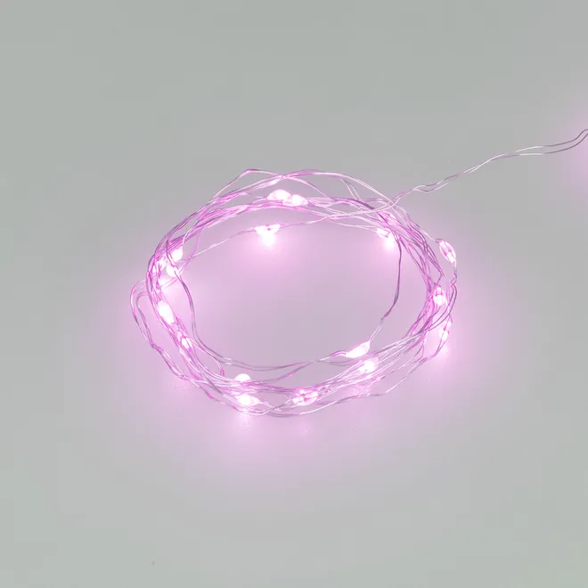 Светодиодная гирлянда ARD-DEW-HOME-2000-CLEAR-20LED-STD Purple (1.5V, Battery Pack, Cork) (Ardecoled, IP20)