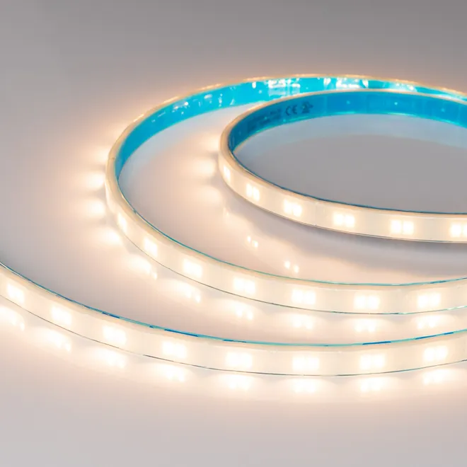 Светодиодная лента герметичная XRT-TPU-A80-12mm 24V Warm3000 (10 W/m, IP67, 5m) (Arlight, CRI>90)