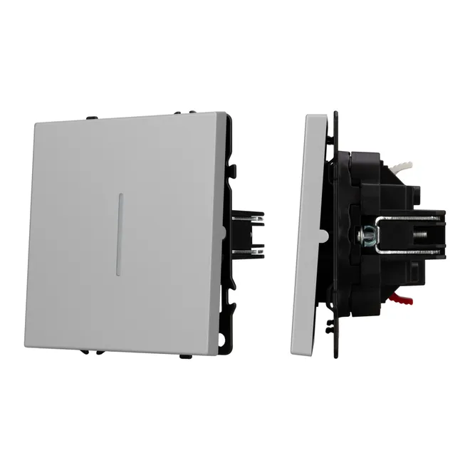 Механизм выключателя одноклавишный проходной LED SWT-NOBE-MKP1-SFPL-L-IS (230V, 10A) (Arlight, -)