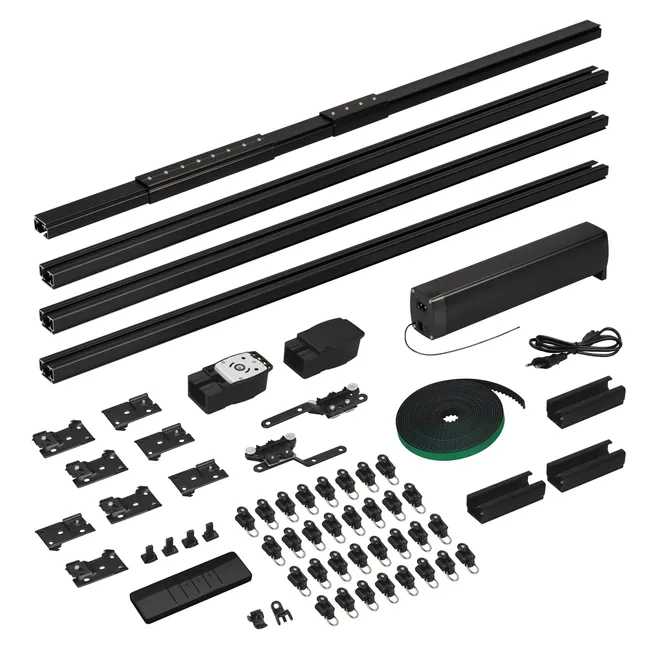 Карниз для штор с электроприводом CNK-M1-TY-RF-4M-BK (Arlight, IP20 Металл, 5 лет)