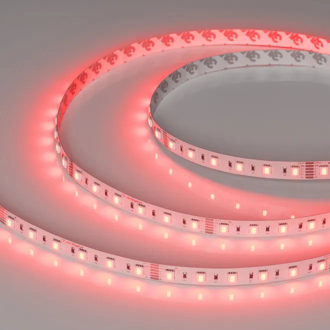 Светодиодная лента RT-B60-12mm 24V RGBW-MIX-5-in-1 (20 W/m, IP20, 5060, 5m) (Arlight, RGB-CCT, RGB-MIX, RGB-White MIX)