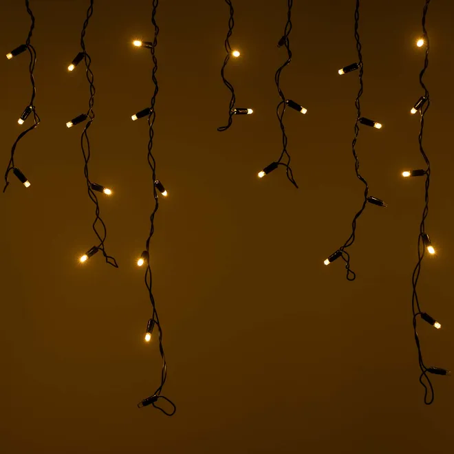 Светодиодная гирлянда ARD-EDGE-CLASSIC-2400x600-BLACK-88LED-FLASH Warm/Warm (230V, 6W) (Ardecoled, IP65)