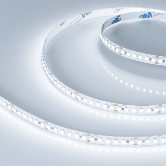 Светодиодная лента RT-A180-8mm 24V White6000 (14.4 W/m, IP20, 3528, 5m) (Arlight, Открытый)