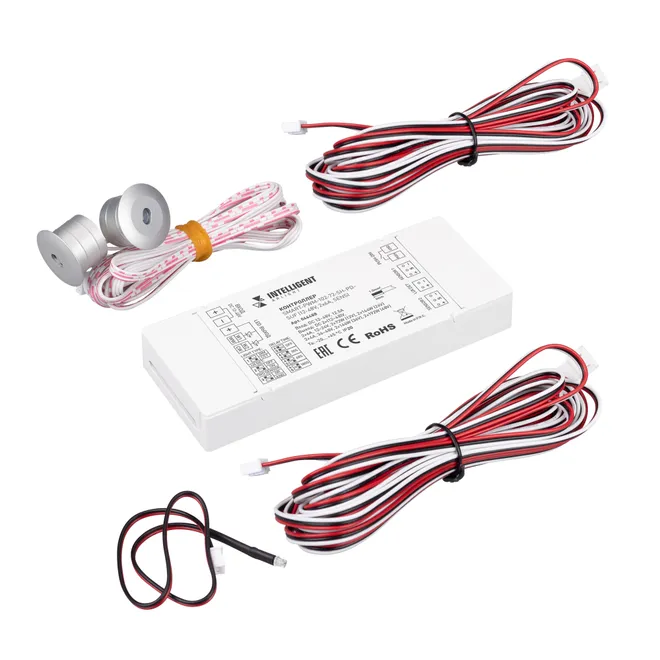 INTELLIGENT ARLIGHT Контроллер лестничный SMART-PWM-102-72-SH-PD-SUF (12-48V, 2x6A, SENS) (IARL, IP20 Пластик, 5 лет)