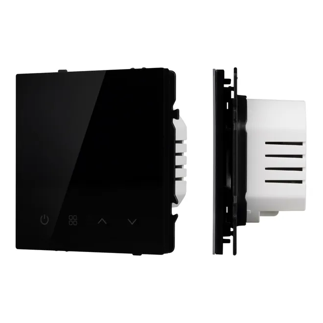 Терморегулятор SWT-NOBE-MTE-SFPL-BK (электрический тёплый пол) (Arlight, Черный оникс)