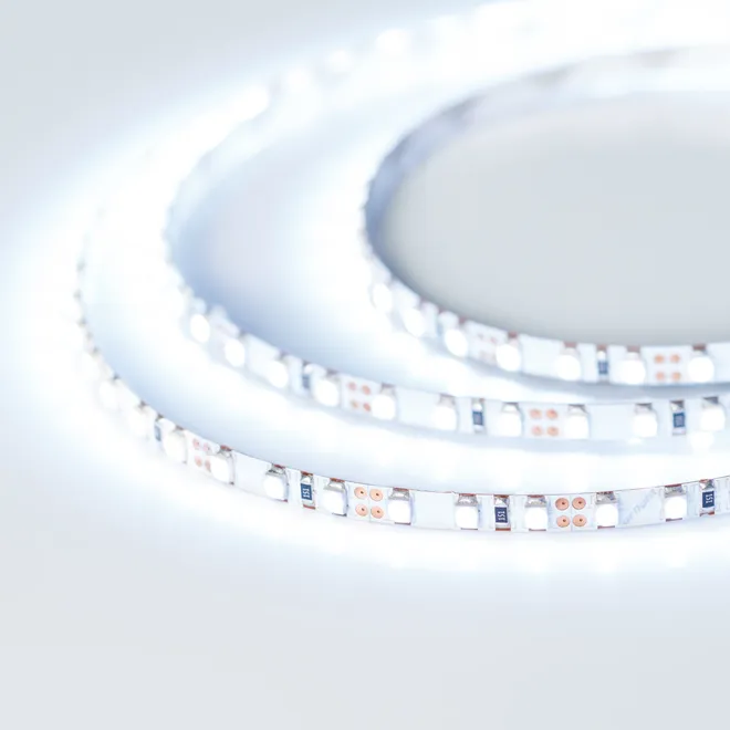 Светодиодная лента RT-A120-5mm 12V Cool 15K (9.6 W/m, IP20, 2835, 5m) (Arlight, 9.6 Вт/м, IP20)