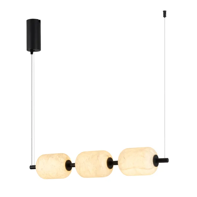 Светильник SP-CARAMELA-HANG-L720-12W Warm2700 (BK, 360 deg, 230V) (Arlight, IP20, Натуральный шелк, 3 года)