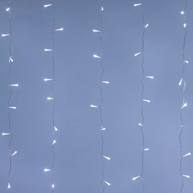 Светодиодная гирлянда ARD-CURTAIN-HOME-2000x2500-CLEAR-300LED White (230V, 12W) (Ardecoled, IP20)
