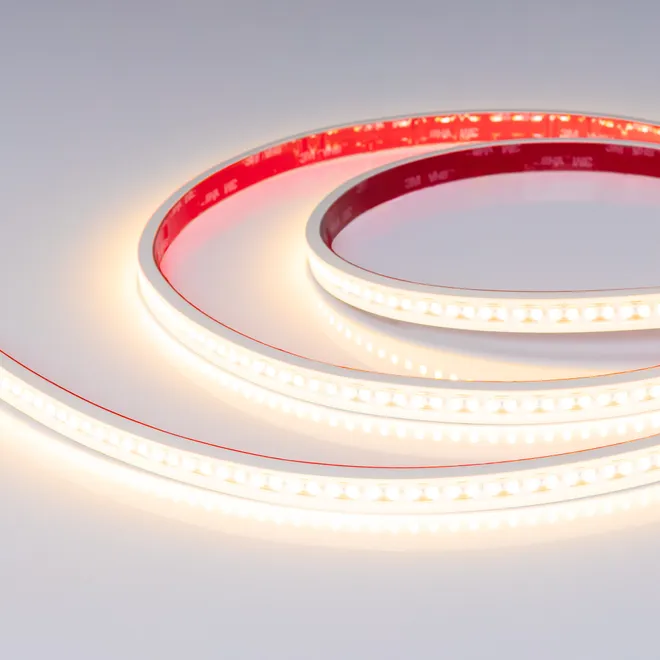 Светодиодная лента герметичная RTW-PS-A180-12mm 48V Warm2700-CX2 (19 W/m, IP67, 10m) (Arlight, CRI>90)