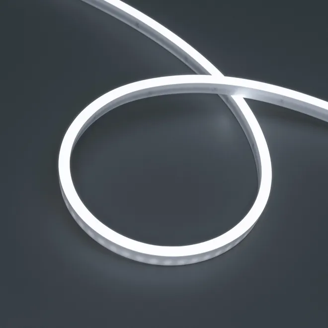 Светодиодная лента герметичная WAVE-SIDE-PU-A120-06x12mm 24V White5700 (8 W/m, IP68, 1m, wire x1) (Arlight, Вывод прямой, 3 года)