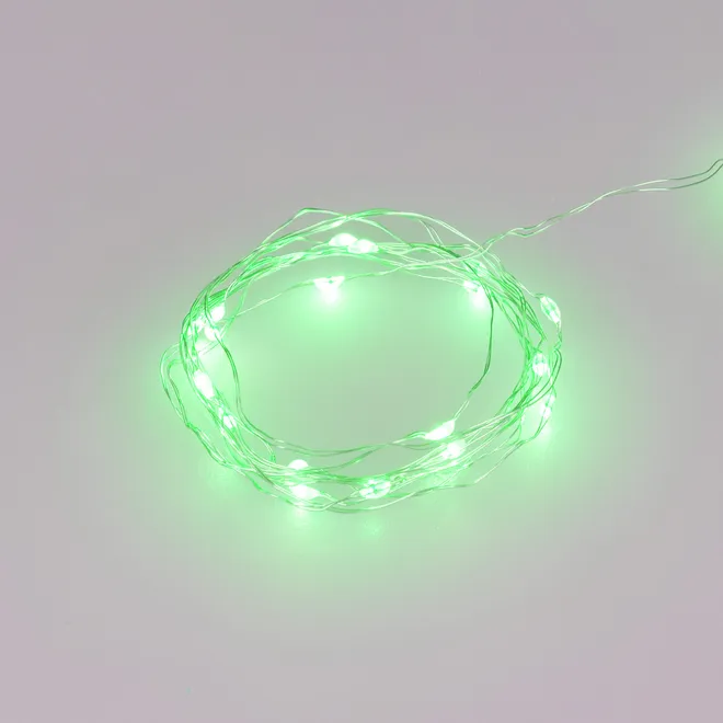 Светодиодная гирлянда ARD-DEW-HOME-2000-CLEAR-20LED-STD Green (3V, Battery Pack) (Ardecoled, IP20)