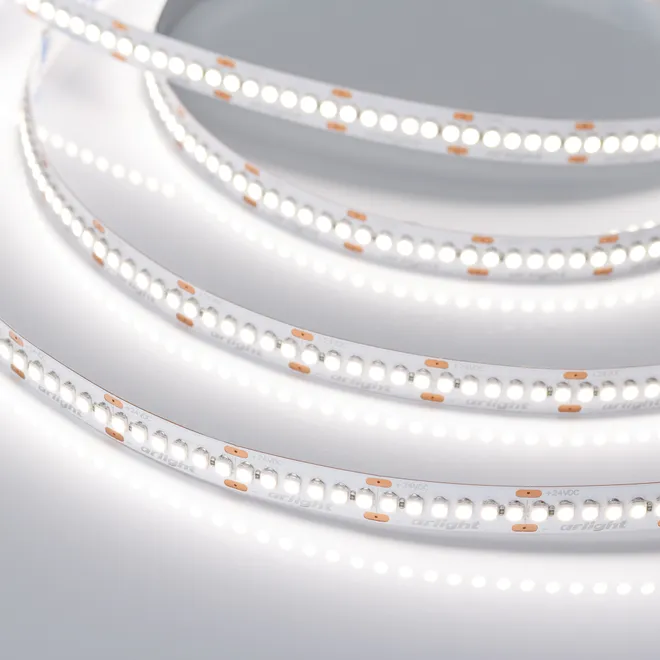 Светодиодная лента RT-A240-10mm 24V Day4000 (19.2 W/m, IP20, 3528, 5m) (Arlight, Открытый)