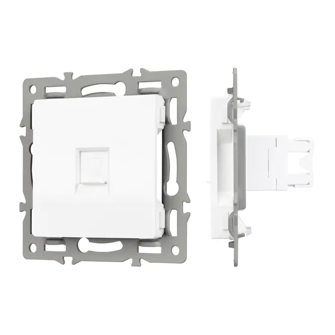 Механизм компьютерной розетки SCT-MPC1-PL-WH (RJ-45, CAT6) (Arlight, -)