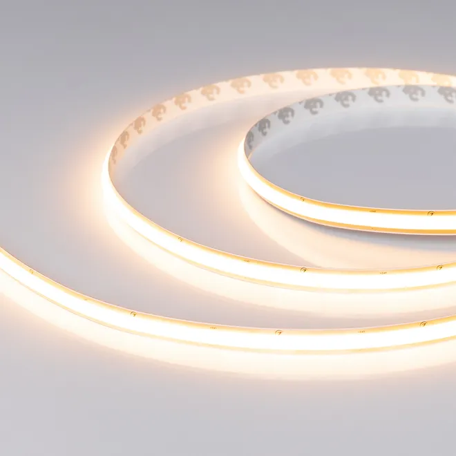 Светодиодная лента SOB-M288-10mm 24V Warm2700 (10 W/m, IP20, 5m) (Arlight, резка 1 светодиод)