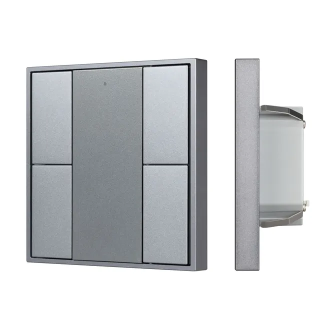 INTELLIGENT ARLIGHT Кнопочная панель DALI-201-23-4K-D2-IN Silver (BUS, Frame) (IARL, IP20 Металл, 3 года)