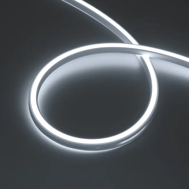 Светодиодная лента герметичная WAVE-SIDE-DOUBLE-A120-16x15mm 24V White6000 (15 W/m, IP67, 5m, wire x1) (Arlight, Вывод боковой, 5 лет)