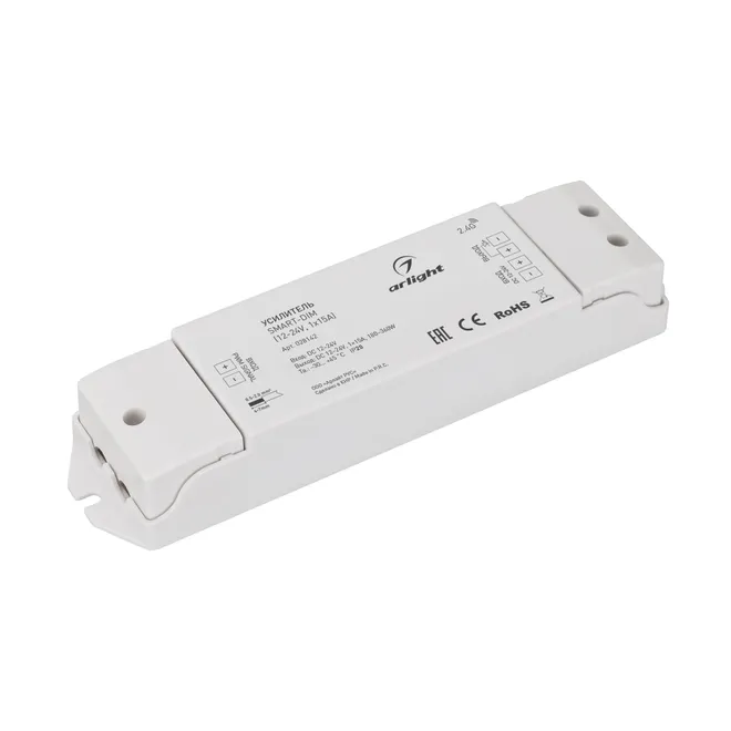 Усилитель SMART-DIM (12-24V, 1x15A) (Arlight, IP20 Пластик, 5 лет)