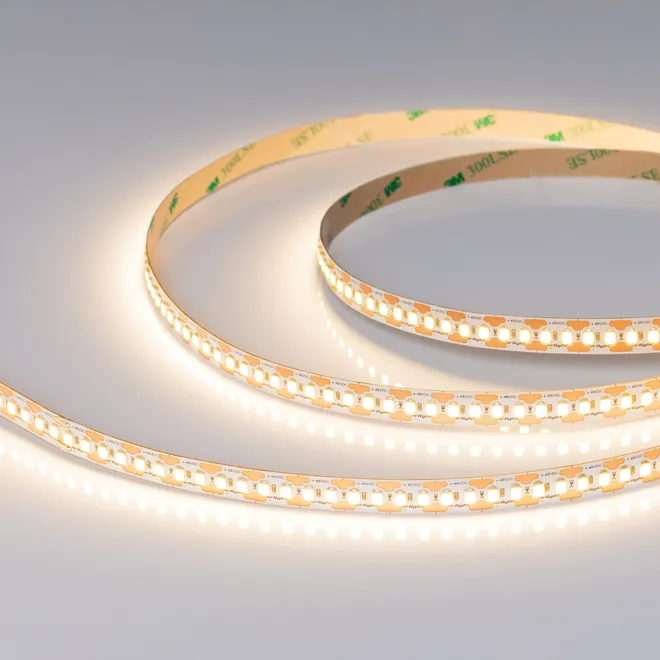 Светодиодная лента UL-A180-10mm 48V Warm3500-CX2 (19 W/m, IP20, 10m) (Arlight, 7 лет)