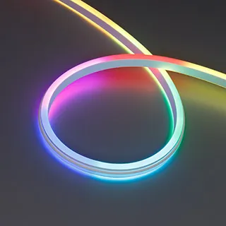 Светодиодная лента герметичная WAVE-SIDE-DOUBLE-BA168-16x15mm 24V RGBW-Day (15 W/m, IP67, 5m, wire x1) (Arlight, Вывод боковой, 5 лет)