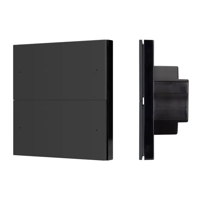 INTELLIGENT ARLIGHT Кнопочная панель SMART DALI-301-22-4K-D2-IN Black (BUS, Frameless) (IARL, IP20 Пластик, 5 лет)