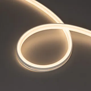 Светодиодная лента герметичная MOONLIGHT-TOP-U-A156-13x12mm 24V Warm3000 (11 W/m, IP67, 0,5m, wire1) (Arlight, Образец)