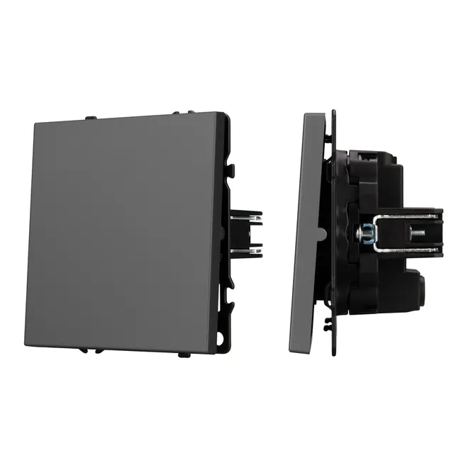 Механизм выключателя одноклавишный перекрёстный SWT-NOBE-MKX1-SFPL-GR (230V, 10A) (Arlight, -)