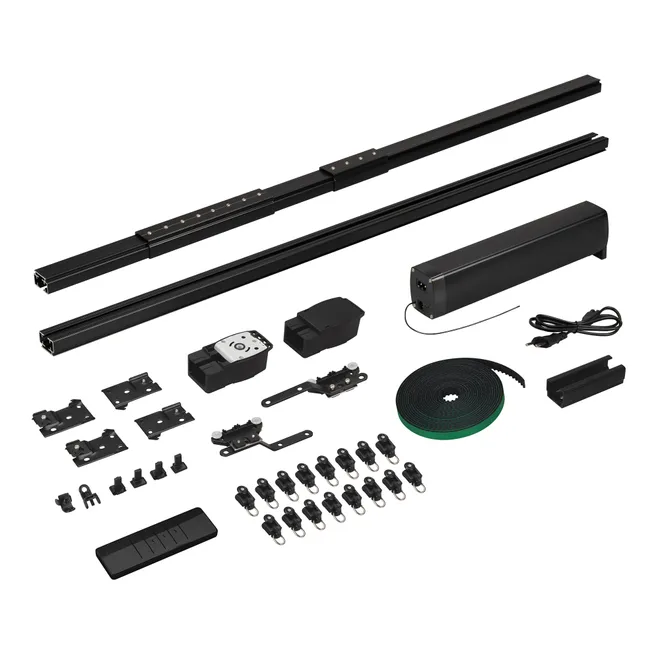 Карниз для штор с электроприводом CNK-M1-TY-RF-2M-BK (Arlight, IP20 Металл, 5 лет)