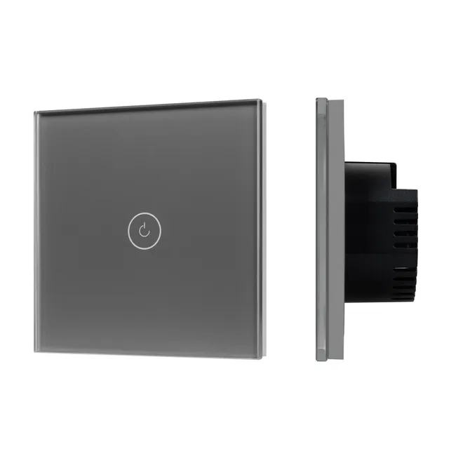 Выключатель сенсорный SWT-OMALI-S01-ZB-GR (250V, 10A, Zigbee) (Arlight, Стекло)