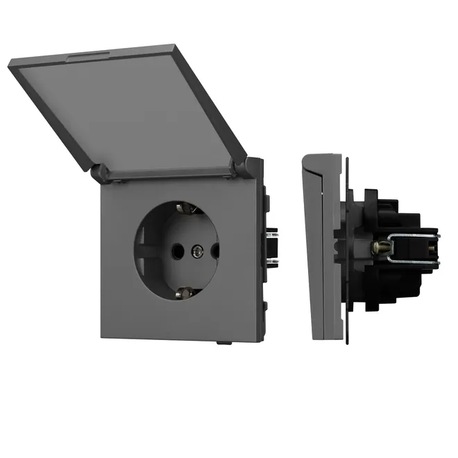 Механизм розетки влагозащищённый SCT-TENDO-MCP-SFPL-GR (230V, 16A) (Arlight, -)