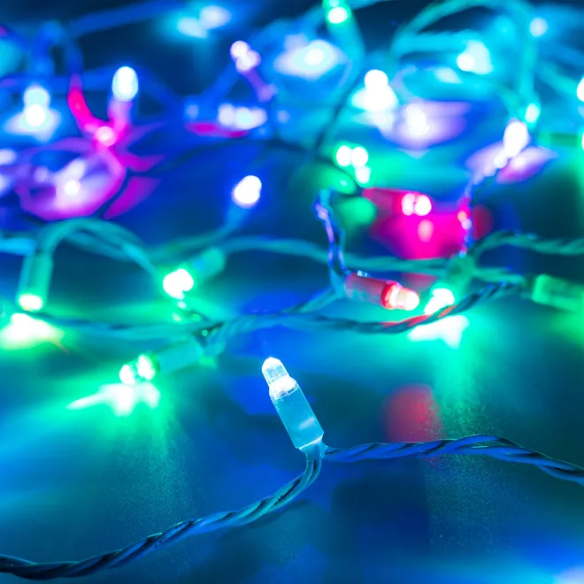 Светодиодная гирлянда ARD-STRING-CLASSIC-9000-WHITE-60LED-LIVE RGB-SPI (12V, 40W) (Ardecoled, IP65)