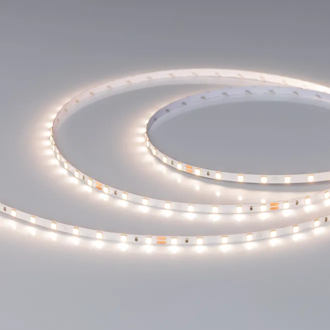 Светодиодная лента RT-A80-5mm 24V Day4000 (5 W/m, IP20, 5m) (Arlight, Открытый)