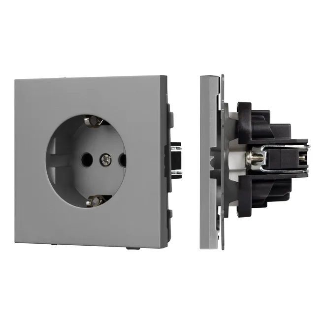 Механизм электрической розетки SCT-TENDO-MEU1-PL-GR (230V, 16A) (Arlight, -)
