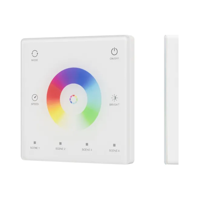 INTELLIGENT ARLIGHT Сенсорная панель SMART-SPI-801-11-4SC-RGBW-SUF White (3V, 2.4G) (IARL, IP20 Пластик, 5 лет)