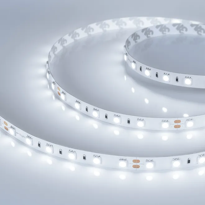 Светодиодная лента RT-B60-10mm 24V Cool 8K (14.4 W/m, IP20, 5060, 5m) (Arlight, 14.4 Вт/м, IP20)